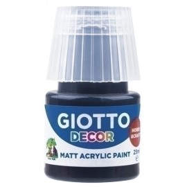 PINTURA ACRIL.GIOTTO 25 ml NEGRO - Pack de 6 unidades