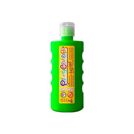 BOTE ERG. TEMPERA LIQ. PLAYCOLOR 1000ML VERDE OSC