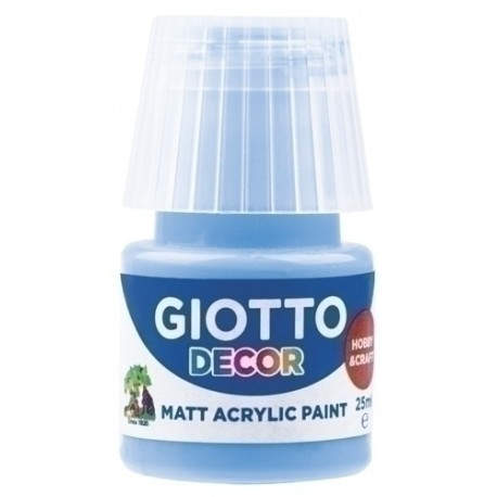 PINTURA ACRIL.GIOTTO 25 ml AZUL CELESTE - Pack de 6 unidades