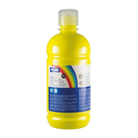 BOTELLA 500ML TEMPERA AMARILLO MILAN 03620