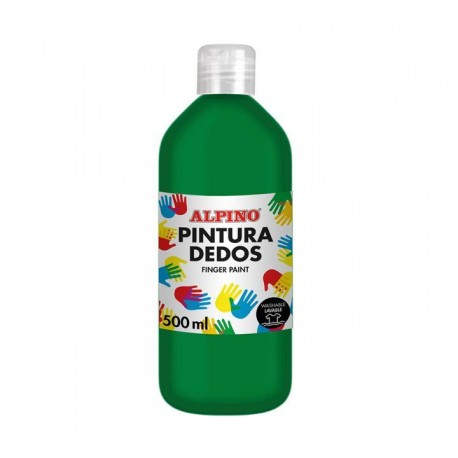 BOTELLA PINT. DEDOS ALPINO 500ML VERDE PRADO
