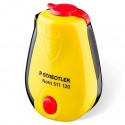 STAEDTLER AFILALÁPICES CON DEPÓSITO DISEÑO NORIS AMARILLO/NEGRO SURTIDO -CAJA 12U-
