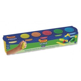 JOVI PLASTILINA SOFT DOUGH BLANDIVER 5 BOTES DE 110GR COLORES NEÓN EN ESTUCHE