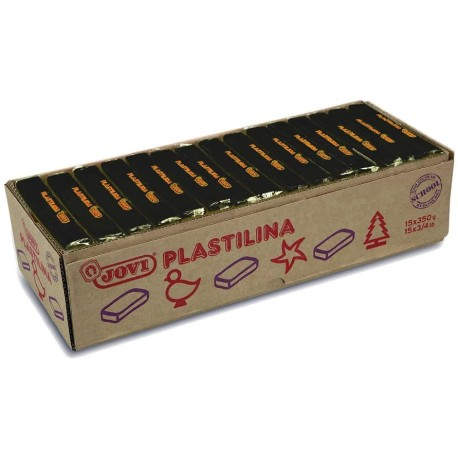 JOVI Plastilin-Knete grün, 350g - Kinder Knetmasse, Modelliermasse auf