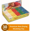 CAJA EXPOSITORA 30 PASTILLAS PLASTILINA 50 G COLORES PASTEL (5 UDS X 6 COLORES)  JOVI 70P