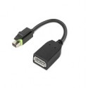 Lenovo 4X90Q93975 adaptador de cable de vídeo Mini DisplayPort DisplayPort Negro