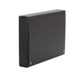 PARDO Caja de proyectos con broches extra forrado lomo 70mm 320x245m negro