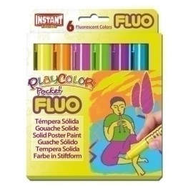 TEMPERA PLAYCOLOR FLUO POCKET C/6