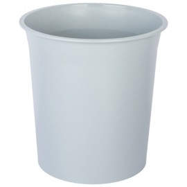 PAPELERA PLASTICO CERRADA GRIS