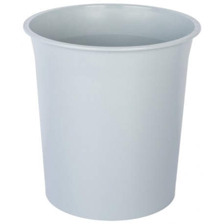 PAPELERA PLASTICO CERRADA GRIS