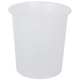 PAPELERA PLASTICO CERRADA TRASL.CRISTAL