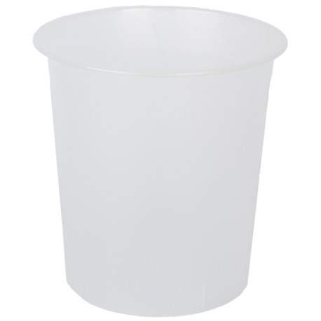 PAPELERA PLASTICO CERRADA TRASL.CRISTAL