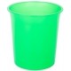 PAPELERA PLASTICO CERRADA TRASL.VERDE