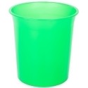 PAPELERA PLASTICO CERRADA TRASL.VERDE
