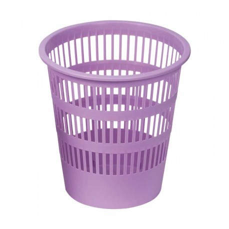PAPELERA FAIBO REJILLA PP 12L VIOLETA PASTEL - Pack de 10 unidades