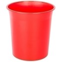 PAPELERA PLASTICO CERRADA ROJA