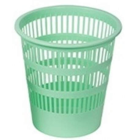 PAPELERA FAIBO REJILLA 12 L PASTEL VERDE