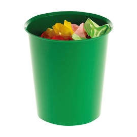 PAPELERA PLASTICO A-SERIES 14L VERDE 305AS-04