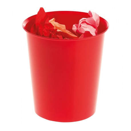 PAPELERA PLASTICO A-SERIES 14L ROJO 305AS-03