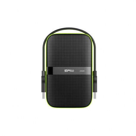 Silicon Power Armor A60 disco duro externo 5000 GB Negro, Verde