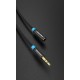 Vention Cable Estéreo VAB-B06-B100-M/ Jack 3.5 Macho - Jack 3.5 Hembra/ 1m/ Negro