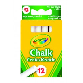 Crayola 12 white Chalks Blanco 12 pieza(s)