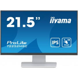 iiyama ProLite pantalla para PC 54,6 cm (21.5'') 1920 x 1080 Pixeles Full HD LCD Pantalla táctil Mesa Blanco