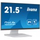 iiyama ProLite pantalla para PC 54,6 cm (21.5'') 1920 x 1080 Pixeles Full HD LCD Pantalla táctil Mesa Blanco