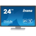 iiyama ProLite pantalla para PC 60,5 cm (23.8'') 1920 x 1080 Pixeles Full HD LCD Pantalla táctil Multi-usuario Blanco