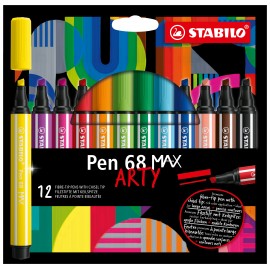 STABILO Pen 68 MAX rotulador Beige, Negro, Azul, Marrón, Verde, Azul claro, Verde claro