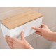 TESA - TESA BABOO Beige, Blanco Plástico Organizador de baño - 40524-00000-00