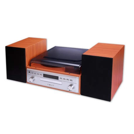 NEVIR - Nevir NVR-808VBUCS tocadisco Tocadiscos de tracción por correa Negro, Marrón - nvr-808vbucs