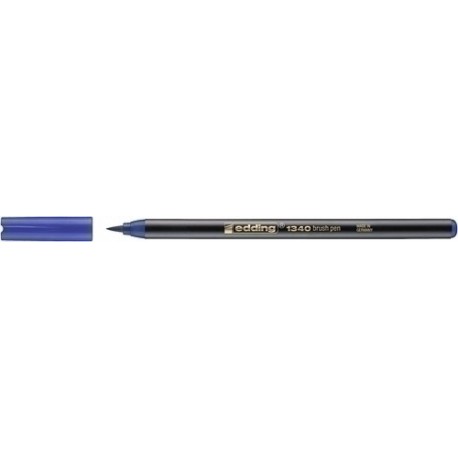 ROTUL.EDDING 1340 BRUSHPEN AZUL - Pack de 10 unidades
