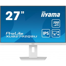 iiyama ProLite XUB2792QSU-W6 pantalla para PC 68,6 cm (27'') 2560 x 1440 Pixeles Wide Quad HD LED Blanco