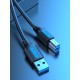 VENTION - Vention Cable USB 3.0 Impresora COOBI/ USB Tipo-B Macho - USB Macho/ 3m/ Negro - COOBI