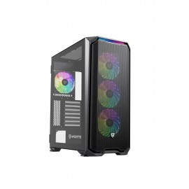 Nfortec NF-CS-KRATERX-B carcasa de ordenador Midi Tower Negro