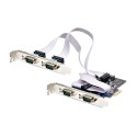 StarTech.com Tarjeta Serie PCI Express de 4 Puertos DB9 - Serial RS232/RS422/RS485