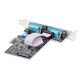 StarTech.com Tarjeta Serie PCIe de 2 Puertos - Tarjeta Serial PCI Express de 2 Puertos