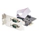 StarTech.com Tarjeta Serie PCIe de 2 Puertos - Tarjeta Serial PCI Express de 2 Puertos