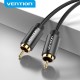VENTION - Vention Cable Estéreo VAB-R09-B100/ RCA Macho - RCA Macho/ 2m/ Negro - VAB-R09-B200