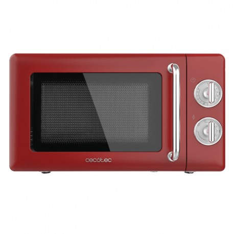 Cecotec 01710 microondas Encimera Microondas combinado 20 L 700 W Rojo, Acero inoxidable