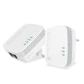 STRONG - Strong POWERLWF600DUOMINI adaptador de red PowerLine 600 Mbit/s Ethernet Wifi Blanco 2 pieza(s) - powerlwf600duomini