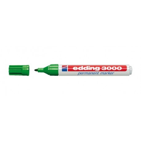 EDDING - Edding 3000 marcador permanente Verde 10 pieza(s) - 4-3000004