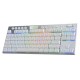 REDRAGON - REDRAGON K621W-RGB-SP RD teclado USB + RF Wireless + Bluetooth QWERTY Español Plata, Blanco - k621w-rgb-sp rd
