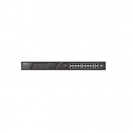 Ruijie Networks RG-ES118S-LP switch No administrado Fast Ethernet (10/100) Energía sobre Ethernet (PoE) Negro