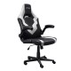TRUST - Trust GXT 703W RIYE Silla para videojuegos universal Negro, Blanco - 25130