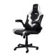 TRUST - Trust GXT 703W RIYE Silla para videojuegos universal Negro, Blanco - 25130