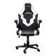 TRUST - Trust GXT 703W RIYE Silla para videojuegos universal Negro, Blanco - 25130