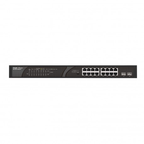 Ruijie Networks RG-ES118GS-P switch No administrado Gigabit Ethernet (10/100/1000) Energía sobre Ethernet (PoE) Negro