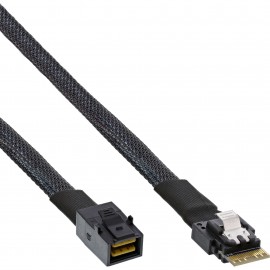 InLine 27643B cable Serial Attached SCSI (SAS) 1 m 24 Gbit/s Negro